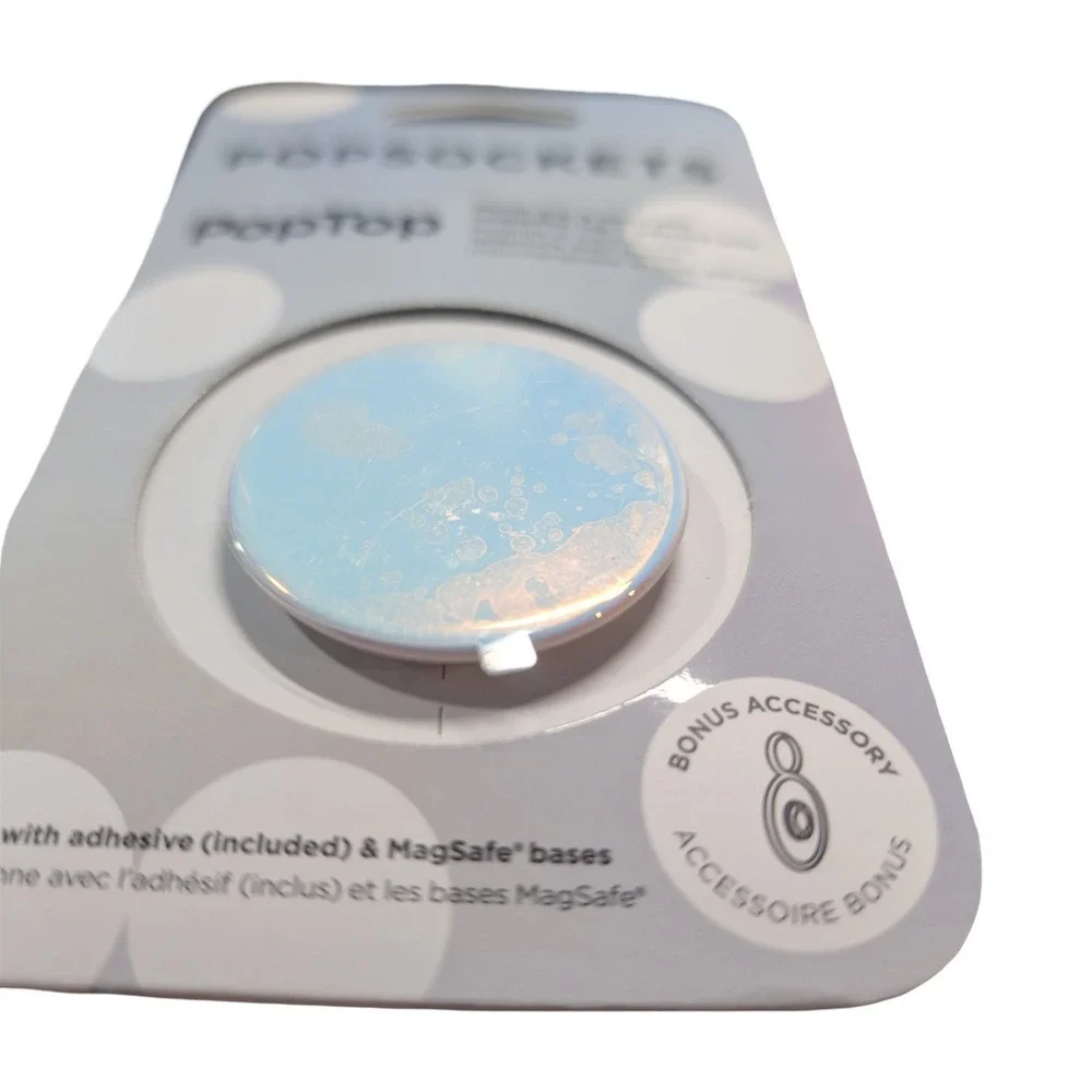 36-N PopSockets PopTop Grip & Stand With Swappable Top Adhesive‎ Base Iridescent